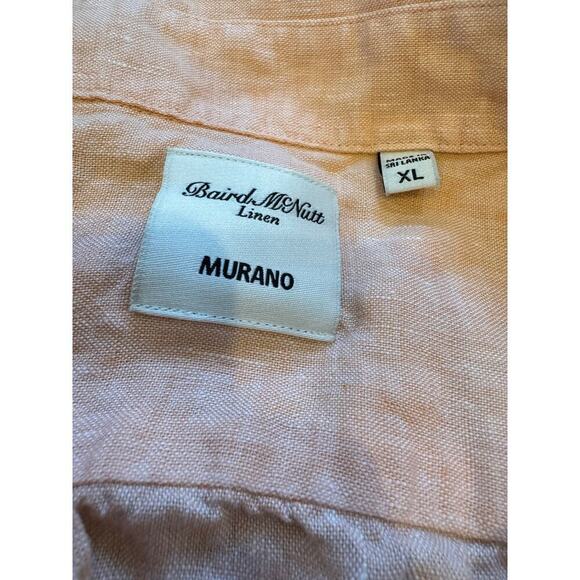 Baird McNutt Linen Murano button down short sleeve shirt - Picture 6 of 9